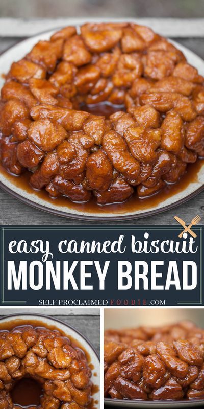 Monkey Bread Recipe, Canned Biscuits, Breakfast Sweets, Monkey Bread, Köstliche Desserts, Bread Recipes Homemade, Breakfast Time, Biscuit Recipe, Breakfast Dishes