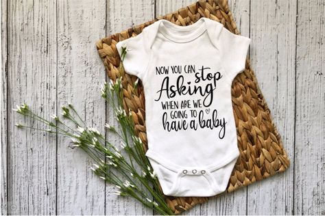 Sweet pregnancy announcement! Excited to share the latest addition to my #etsy shop: You Can Stop Asking now | Pregnancy Announcement | Pregnancy Reveal| Parents to be | #parentstobe #newparents #babyannouncement #pregnancyannouncement You Can Stop Asking Now Announcement, Sweet Pregnancy Announcement, Onesie Baby Announcement, Parents To Be, Announcement Pregnancy, Baby Announcements, Pregnancy Reveal, Due Date, Pregnancy Reveals