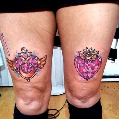 Laura Anunnaki, Wand Tattoo, Sailor Moon Tattoo, Crystal Tattoo, Moon Tattoos, Kawaii Tattoo, Sweet Tattoos, Creepy Tattoos, Awesome Tattoos