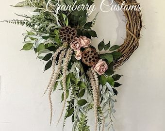 Everyday Wreath, Hydrangea Wreath, Year Round Wreath, Spring Decor, Hydrangeas, Grapevine Wreath, Front Door Wreath, Chic White Wreath - Etsy Elegant Fall Wreaths, Diy Floral Wreath, Floral Door Wreaths, Door Wreaths Diy, Hydrangea Wreath, Year Round Wreath, Round Wreath, Wreath Front Door, White Peonies