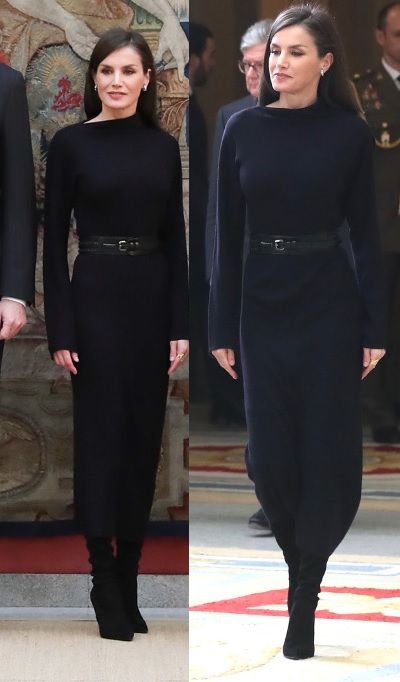 Queen Leticia, Chic Goth, Asymmetrical Neckline Dress, Executive Woman, Estilo Real, Loose Jumpsuit, Letizia Of Spain, Royal Outfits, Power Dressing