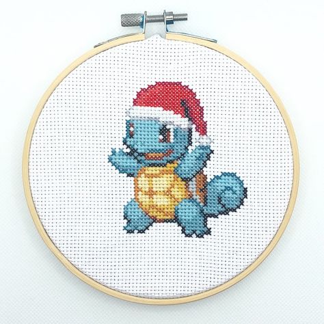 Cross Stitch Pattern Pokemon, Christmas Pokemon Cross Stitch, Plastic Cross Stitch Patterns, Free Cross Stitch Patterns Printable, Squirtle Cross Stitch, Cross Stitch Patterns Disney, Charmander Cross Stitch, Christmas Pokemon, Pokemon Cross Stitch Patterns