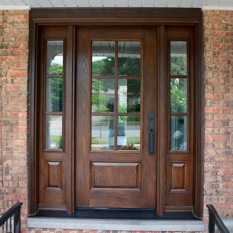 Modern Farmhouse Style Doors - Doorway Inc. Modern Farmhouse Doors, Front Door Systems, Craftsman Style Front Doors, Arched Front Door, Door Glass Inserts, Door Types, Craftsman Door, Farmhouse Doors, Wood Front Doors