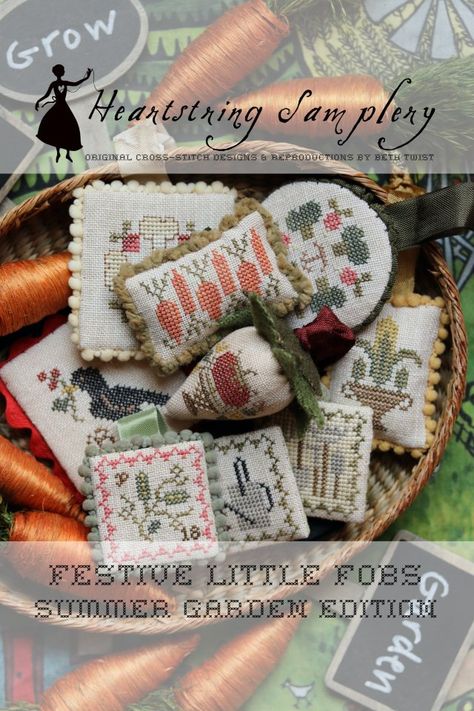 Summer Cross Stitch Patterns, Heartstring Samplery, Summer Cross Stitch, Scissor Fob, Fabulous Diy, Cross Stitch Finishing, Feather Tree, Heart Strings, Counted Cross Stitch Patterns