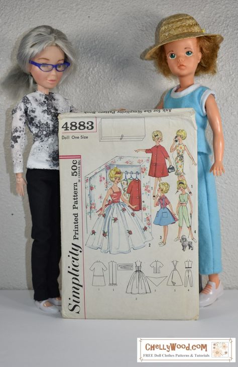 What other dolls can fit in Ideal Toy Corp Tammy doll patterns? #Dolls #TapeMeasureTuesday #vintage – Free Doll Clothes Patterns Free Doll Clothes Patterns, Free Printable Sewing Patterns, Tammy Doll, Simplicity Patterns Vintage, Clothing Swap, Doll Clothes Patterns Free, Printable Sewing Patterns, Ideal Toys, Barbie Clothes Patterns