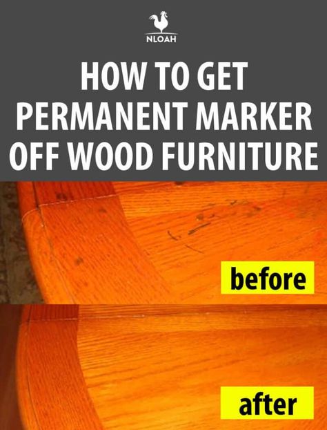 Marker Stain Remover, How To Remove Sharpie, Cleaning Wood Furniture, Remove Permanent Marker, Marker Stain, Diy Home Cleaning, Sharpie Marker, Wooden Dresser, Wood Dresser