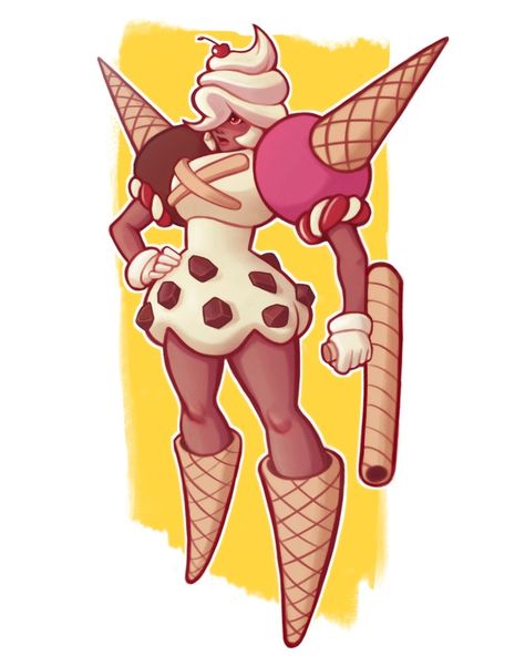 Ice Cream Character Design, Dessert Character Design, Dnd Candy, Candy Character Design, Food Character Design, Candy Oc, Ice Cream Character, Candy People, Candy Drawing