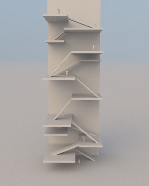 Hierarchy Architecture, Model Architecture, Retro Wallpaper Iphone, Architectural Model, Architecture Concept Drawings, Architecture Rendering, Art Simple, Retro Wallpaper, Art 3d