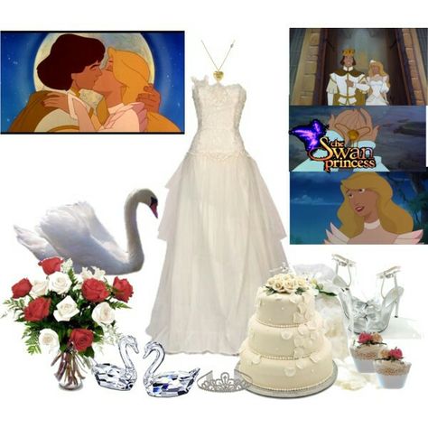 Swan princess wedding - Polyvore Swan Princess Wedding Dress, Swan Princess Wedding, Princess Fashion, Swan Princess, Princess Wedding Dress, Princess Aesthetic, Disney Dresses, Princess Wedding, Princess Style