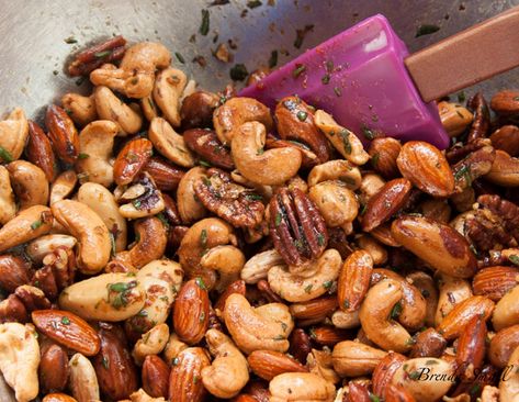 THE UNION SQUARE CAFE'S BAR NUTS - Best of BS Beer Nuts Recipe, Bar Nuts, Seasoned Nuts, Rosemary Butter, Maldon Salt, Beer Nuts, Spicy Nuts, Snack Mix Recipes, Nut Recipes