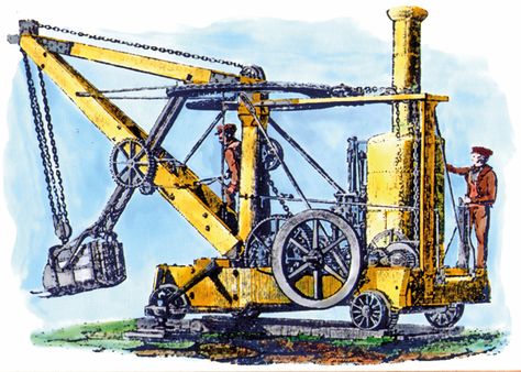 Historical steam shovels Steam Shovel, Austerity, Agricultural Machinery, Shovel, Tractor, Steam, The First, Magazine, The World