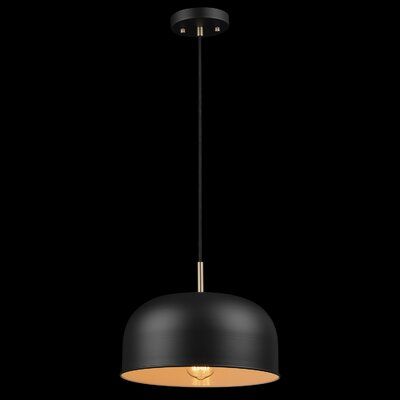 With a trendy matte black shade, this pendant light is perfect for bringing a turn-of-the-century modern farmhouse look to any area of your home. The fully adjustable hanging cord allows you to customize the fixture to your specific needs and looks great above a dining room table or hung as a set above a kitchen island. This rustic light features a sleek dome design for the shade that places it firmly in a timeless farmhouse style. The classic black hanging cord, canopy, and shade accent your mi Timeless Farmhouse, Farmhouse Trends, Rustic Light, Cozy Wear, Light Kitchen Island, Electric Company, Light Kitchen, Rustic Lighting, Black Shade