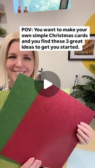 Handmade Cards & Paper Crafts 💛 Lori de Groot on Instagram: "Grab these card layout ideas for when you’re ready to get crafty!

I wanted to make 3 Christmas Cards for you that would be really easy to recreate. You can choose your favourite layout and your favourite patterned paper and get started!

The paper on these cards have fun traditional red and green colours and look great when you mix & match patterns. I used Snowy Scenes, Take a Bow and Reindeer Days DSP from Stampin’ Up!.❤️💚

I also love to add a teeny bit of sparkle by using the Festive Glimmer Paper. A little goes a long way to add some fun to your Christmas cards!✨

Comment ‘Easy Layouts’ if you want the link to all the details on how to make these cards. 💌

#stampinup #stampinupcanada #stampinupcards #cardmakingideas #card How To Make Your Own Christmas Cards, Traditional Christmas Cards Handmade, Christmas Wreath Cards Handmade, Simple Christmas Cards Diy, Diy Christmas Cards Ideas Creative, Homemade Christmas Cards Cardmaking, Pop Up Christmas Cards Diy, Homemade Christmas Cards Ideas Creative, Simple Christmas Cards Handmade