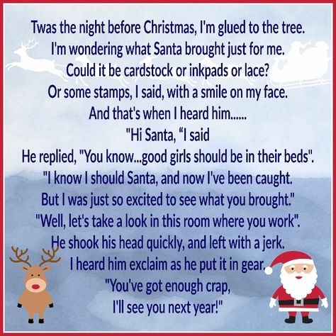 Twas The Night Before Christmas Funny, Twas The Night Before Christmas Poem, Funny Christmas Poems, Christmas Songs Lyrics, Christmas Verses, Scrapbook Quotes, Christmas Poems, Twas The Night, Card Sayings