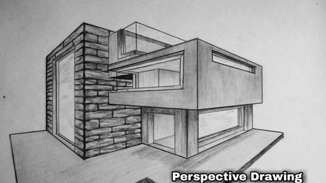 If you want learn how to draw modern house in 2 point perspective in this narated tutorial  Visit my youtube channel : https://www.youtube.com/watch?v=fjltTMwjjls&feature=share  Don't forget the subscribe. 2 Point Perspective Modern House, 2point Perspective Drawings House, Modern House Design Sketch, Arhitectura Drawing House, Modern House Sketch Architecture, 2 Point Perspective Drawing Architecture, 2point Perspective Drawings, Two Point Perspective House, 2 Point Perspective Drawing Houses