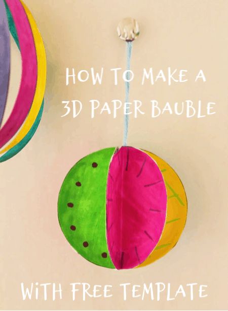 Christmas Bauble Craft For Kids, Bauble Craft, Paper Plate Baubles, Christmas Baubles Diy Kids, Kids Bauble Craft, Paper Baubles Diy, Origami Christmas Baubles, Christmas Tree With Bauble Patterns Free Printable, Christmas Math Centers