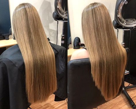 Summer Hair Essentials: The Best Products for V-Cut with Layers for Long Hair V Cut Vs Straight Cut Hair, Diagonal Haircut, Layers For Long Hair, V Cut Hair, One Length Haircuts, V Shaped Haircut, V Shape Hair, Straightened Hair, V Hair