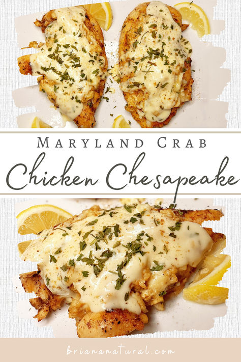 Probably the best chicken I've ever made 🤷‍♀️ Check out my Chicken Chesapeake recipe made with Maryland blue crab! Dinners With Crab Meat, Maryland Chicken Chesapeake Recipe, Maryland Crab Recipes, Chesapeake Chicken Recipes, Chicken Chesapeake Recipe Crab Meat, Chicken And Crab Meat Recipes, Blue Crab Recipe Dishes, Maryland Chicken Recipes, Recipes Using Crab