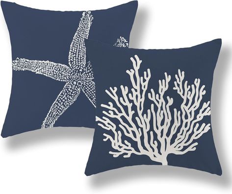 Amazon.com: Green Tropical Leaves Pillow Covers 16x16 Set of 2, Monstera Palm Leaf Decor Farmhouse Pillowcase Botanical Plant Spring Summer Throw Pillows Linen Outdoor Decorations Cushion Covers for Home : Home & Kitchen Coastal Pillow Covers, Coral Pillow, Coral Throw Pillows, Nautical Pillow Covers, Starfish Pillow, Coastal Pillow, Coastal Throw Pillows, Coral Pillows, Blue Starfish