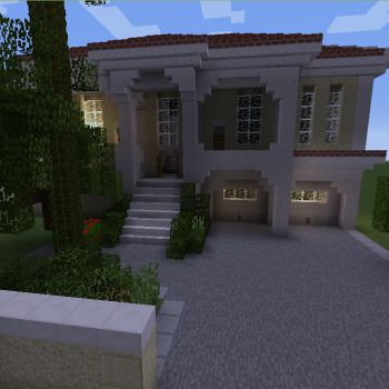 White Mansion 2 - GrabCraft - Your number one source for MineCraft buildings, blueprints, tips, ideas, floorplans! Blueprints Minecraft, Mansion Minecraft, Houses Blueprints, Modern Minecraft Houses, Rooms Bed, White Mansion, Minecraft Mansion, Minecraft Houses Blueprints, Minecraft House Plans