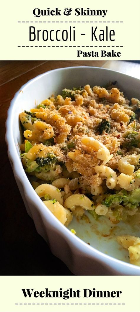 Quick & Skinny Broccoli-Kale Pasta Bake :(Weeknight Dinner) : #weeknight #pasta #bake #kale #broccoli: Kale Tomato Pasta, Walnut Pasta, Oven Bakes, Tomato Pasta Bake, Weeknight Pasta, Baked Kale, Kale Pasta, One Dish Dinners, Yummy Pasta Recipes