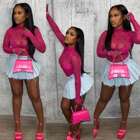 29th Bday Outfit Ideas, Valentines Concert Outfit, Brats Birthday Outfit, Pink Friday 2 Outfit Ideas, Pink Concert Outfit Ideas Black Women, Valentines Club Outfit, Pf2 Concert Outfit, Concert Outfit Ideas Black Women Fall, Pink Friday Concert Outfits