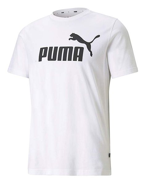 No 1 Logo, Essentials Logo, Puma Tshirt, White Puma, Puma White, Puma Logo, 1 Logo, Tee Shirt Homme, Puma Mens