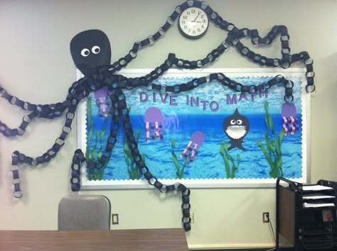 Under The Sea Classroom, Ocean Classroom, Ocean Theme Classroom, School Displays, School 2017, Honor Roll, Under The Sea Theme, Board Room, Ocean Crafts