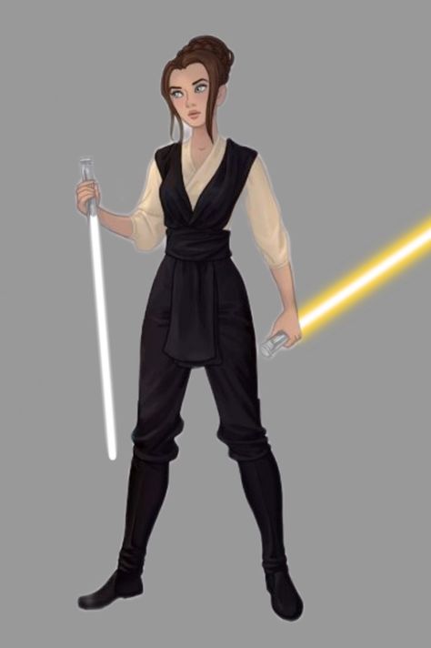 Padawan Outfit, Star Wars Padawan Oc, Star Wars Female Outfits, Couples Dynamics, Fairytale Outfits, Female Jedi, Jedi Outfit, Shifting Realities, Jedi Costume