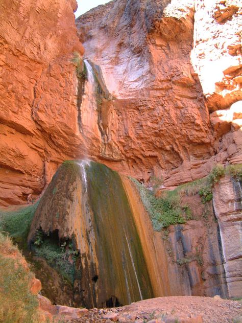 Ribbon Falls on the North Kaibab Trail Grand Canyon. only 5.5 miles w/ 1200 feet of elevation Ribbon Falls, Grand Canyon Road Trip, Arizona Hikes, National Parks With Kids, Hikes In Arizona, Bucket List Holidays, Grand Canyon Hiking, Grand Canyon Trip, Bright Angel Trail