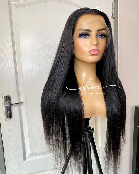 This gorgeous wig was made with 3x 22 inch straight bundles and 20 inch straight frontal from @mimiz_hair_malawi_ the hair was so full and soft to the touch, it’s true to length with some short hairs but overall really great hair. Straight Frontal, Straight Bundles, Women's Wigs, Custom Wigs, Frontal Wig, Straight Wig, Great Hair, Frontal Wigs, Human Hair Wigs