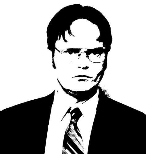 The Office Wallpaper, The Office Stickers, Face Stencils, Office Wallpaper, Dwight Schrute, Cute Diy Room Decor, Tape Art, Stencil Art, Pencil Portrait