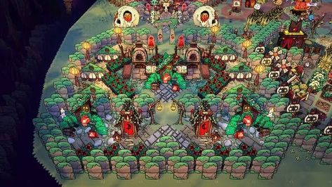 Cult Of The Lamb Layout Base Ideas, Cult Of The Lamb Layout, Cult Of The Lamb Layout Base, Fae Farm, Cult Of The Lamb, Farm Layout, Lamb Decorations, The Lamb, Stardew Valley