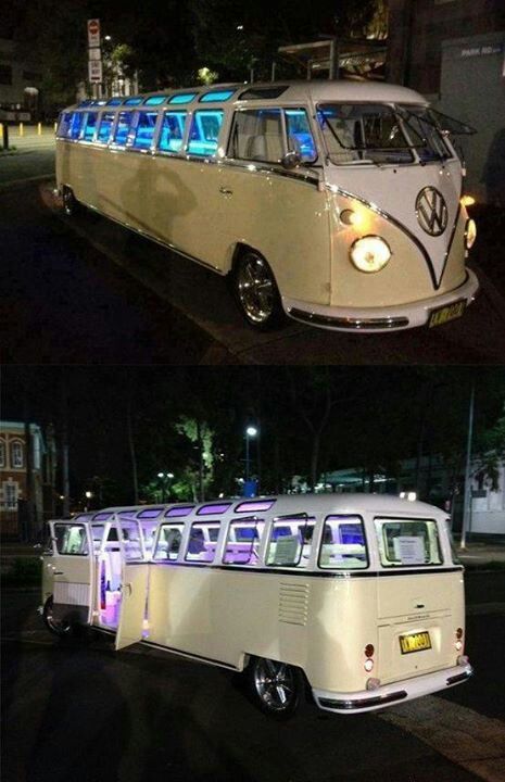 Vw Kampeerwagens, Van Volkswagen, Limo Bus, Vintage Vw Bus, Vw Bus Camper, Combi Volkswagen, Combi Vw, Vw Vintage, Bus Camper