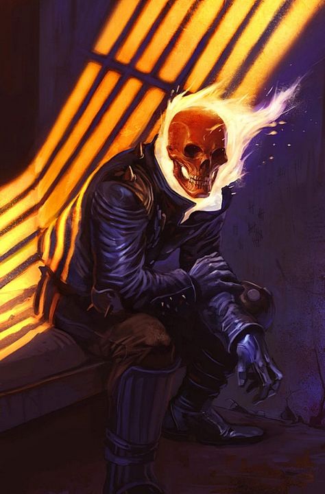 Gost Rider, Ghost Raider, Ghost Rider Johnny Blaze, Patrick Brown, Ghost Rider Pictures, Ghost Rider Wallpaper, Spirit Of Vengeance, Marvel Knights, Arte Dc Comics