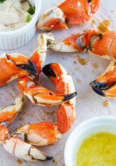 Jonah Crab Claws Recipe, Crab Claw Recipes, Fancy Seafood, Seafood Night, Stone Crab Claws, Florida Recipes, Restaurant Style Recipes, Seafood Boil Recipes, Stone Crab