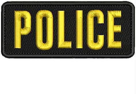 PRICES MAY VARY. Police Embroidery Patches 2X4 Hook On Back Gold Letters By LIBO0911STORE Country of Manufacture: United States Police Logo, Embroidery Patches, Gold Letters, Crafts Sewing, Letter Logo, On Back, Sewing Crafts, United States, Embroidery