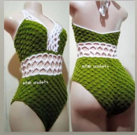 Free Crochet Bathing Suit Pattern, Crochet Monokini Pattern, Crocheted Bathing Suits, Crochet Swimwear One Piece, Crochet Body Suit, Crochet Bathing Suit Pattern, Arcade Stitch, Crochet Swimsuits Pattern, Crochet One Piece Swimsuit