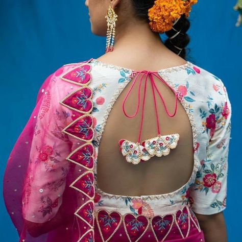 Embroidery Work Saree, Long Blouse Designs, Blouse Designs Catalogue, Backless Blouse Designs, New Saree Blouse Designs, Latest Model Blouse Designs, Ladies Blouse Designs, Saree Designs Party Wear, Elegant Blouse Designs