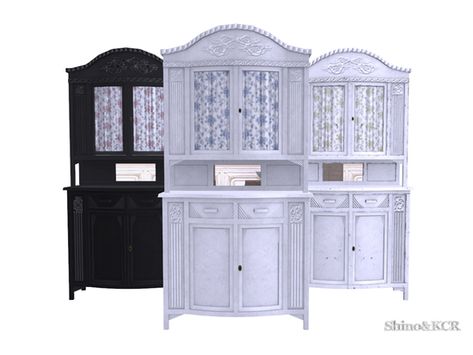 Sims 4 Shabby Chic, Dining Cupboard, Sims 4 Hair Male, Sims 4 Kitchen, Sims 4 Tsr, Shabby Chic Dining, Sims4 Clothes, Sims 4 Cc Packs, Sims 4 Mods Clothes