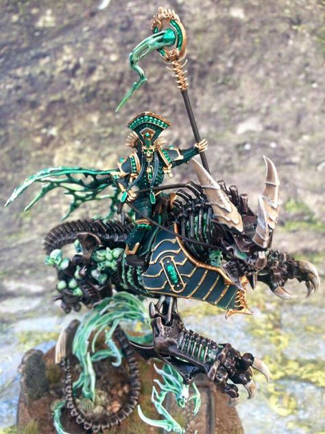 Arkhan The Black, Ossiarch Bonereapers Paint Scheme, Ossiarch Bonereapers, Warhammer Vampire Counts, Tomb Kings, Vampire Counts, D&d Minis, Warhammer 40k Figures, Warhammer Age Of Sigmar