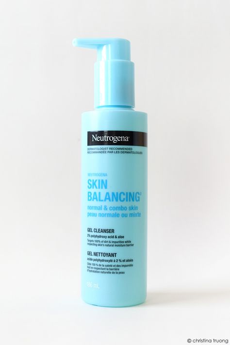 Neutrogena Skin Balancing Gel Cleanser for Normal & Combination Skin | #neutrogena #skinbalancing #cleanser #gelcleanser #skincare #beauty | Christina Truong Neutrogena Skin Balancing, Clear Blackheads, Combo Skin, Beauty Care Routine, Clear Face, Gel Cleanser, Beauty Skincare, Combination Skin, Facial Care