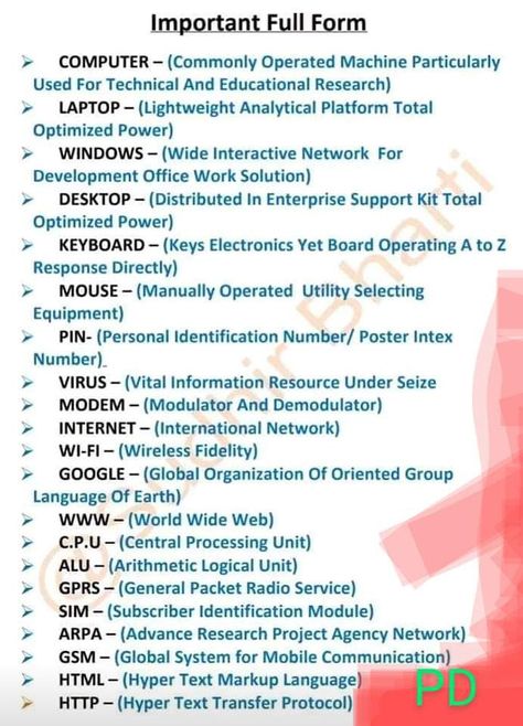 Computer Information Systems Student, Computer Full Form Chart, Computer Science Notes, General Knowledge For Kids, Basic Computer Programming, Computer Lessons, Learn Computer Science, Learn Computer, Typing Skills