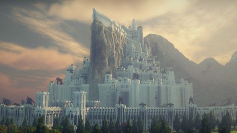 Meet the team who dedicated 10 years to building Middle-earth in Minecraft | PC Gamer Minecraft Middle Earth, Minecraft Earth, Minas Tirith, Earth City, Lego Videos, Minecraft Server, Lego Military, The Two Towers, Minecraft Projects