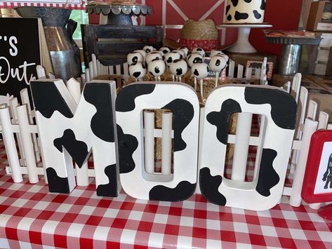 First Birthday BARNYARD BASH | CatchMyParty.com Barn Birthday Party, Barnyard Bash, John Tyler, Wild Birthday Party, Dance Boots, Cow Birthday, 1st Bday, Catch My Party, Birthday Party Ideas