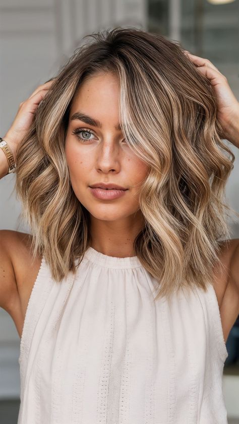 Fall Blonde Hair, Guest Hair, Blonde Waves, Blonde Hair Color Ideas, Caramel Balayage, Oval Face, Hair Affair, Soft Waves, Summer Hair Color