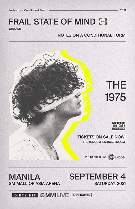 THE 1975 X MANILA (MOCK EVENT) on Behance The 1975 Illustration, The 1975 Tour Poster, The 1975 Graphic Design, Event Posters Design, The 1975 Logo, The 1975 Poster, 1975 Poster, Hello Thirty, Advertising Poster Design