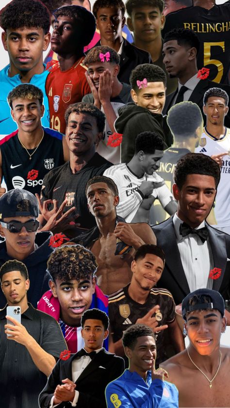 Collage de lamine yamal et Jude bellingham ⚽️😍💋 Girl Bye, Football Players Photos, Cute Football Players, Football Boyfriend, Jude Bellingham, Eminem, Football Players, Soccer, Football