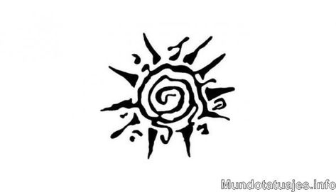 Simple Sublime Tattoo, Spiral Sun Drawing, Sol Hippie, Spiral Tattoo, Symbols Tattoos, Arte Hippy, Tato Flash, Spiral Tattoos, Poke Tattoo