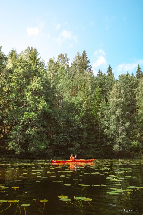 Canada Nature Photography, Kayaking Aesthetic Lake, Nature Based Activities, Visiting Sweden, French Revision, Kayaking Aesthetic, Swedish Aesthetic, Sweden Nature, Moody Photos